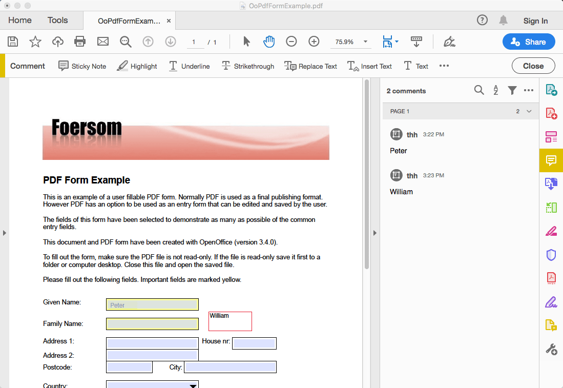 change font size in pdf form mac adobe 02