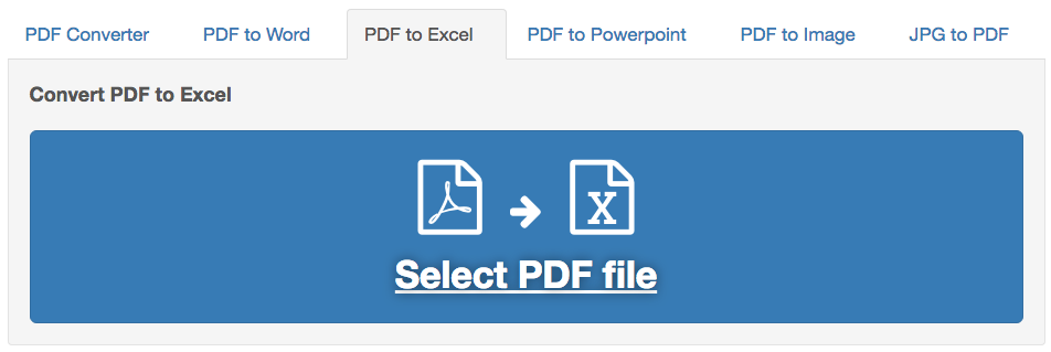 free pdf to excel